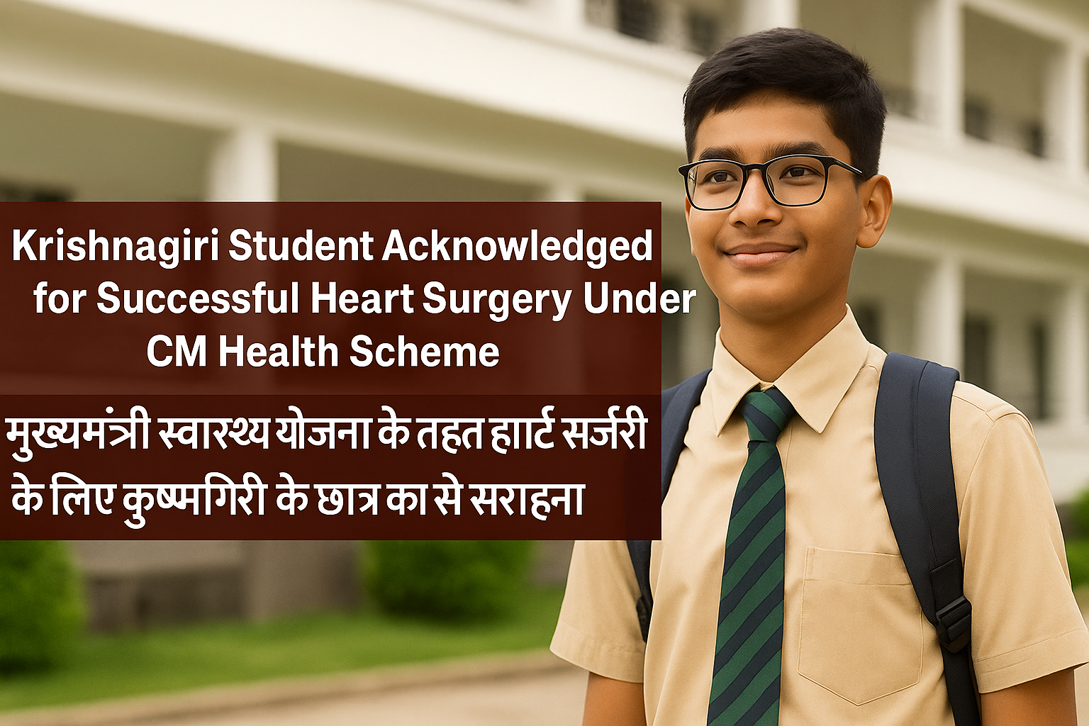 Krishnagiri Student Acknowledged for Successful Heart Surgery