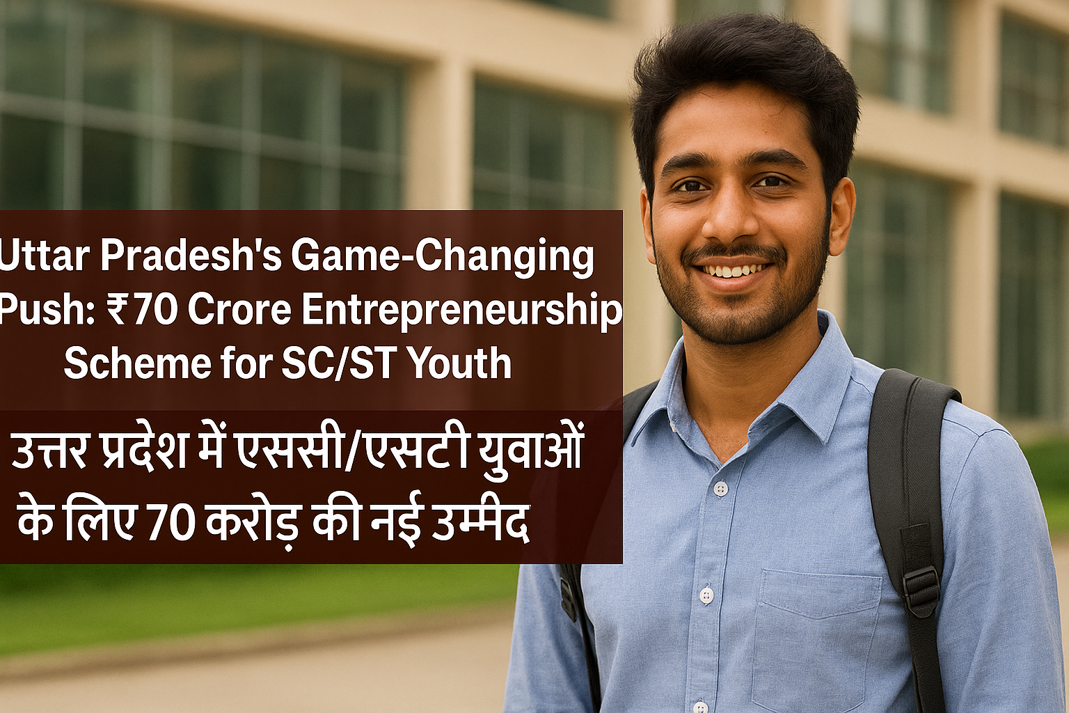 ₹70 Crore Entrepreneurship Scheme for SC/ST Youth