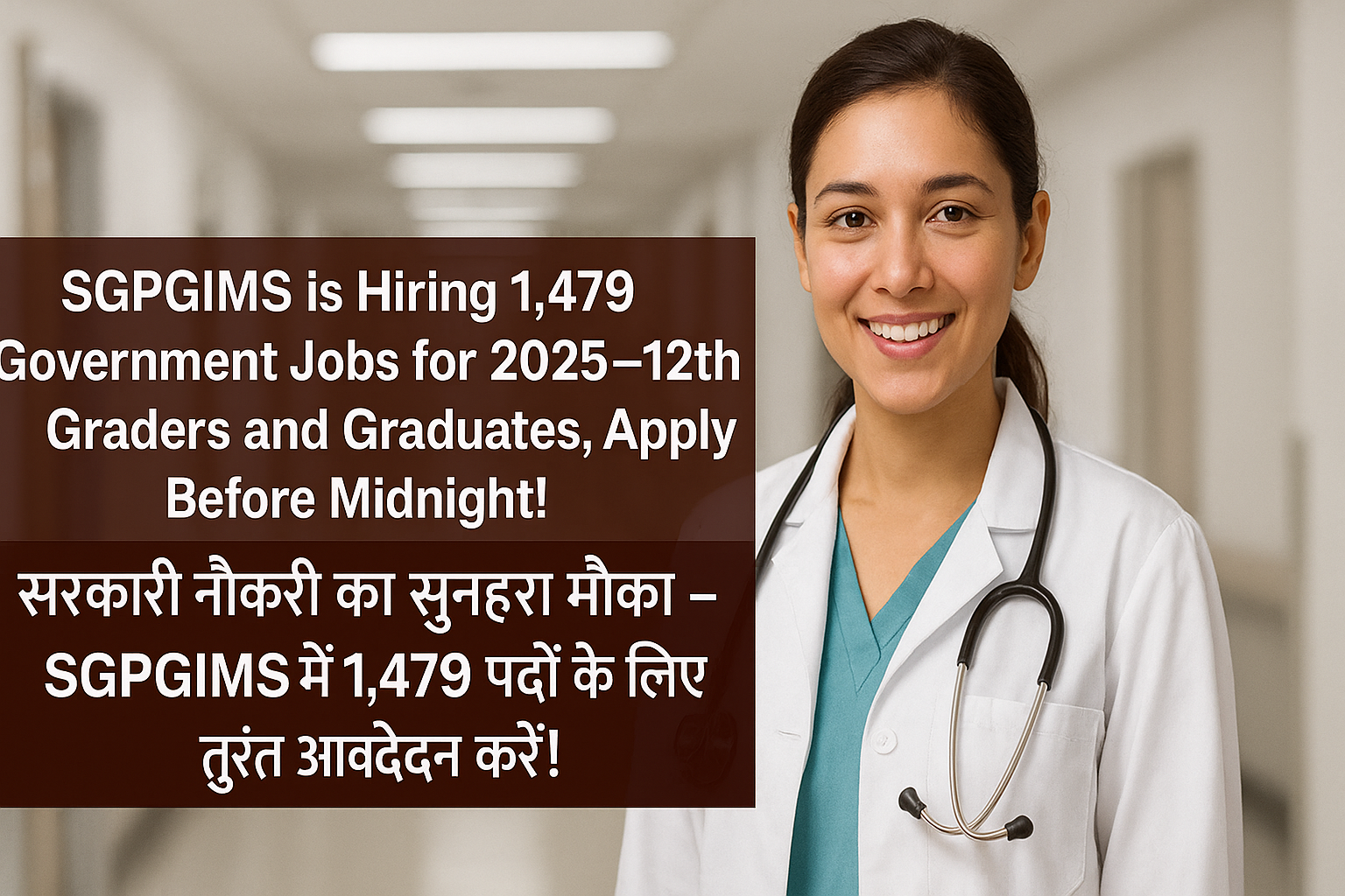 SGPGIMS is Hiring 1,479 Government Jobs for 2025